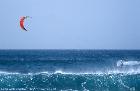 Kitesurfer bei Ponta Preta, Sal