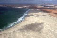 Praia Carlota beim Landeanflug auf Rabil