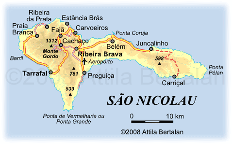 São Nicolau Karte