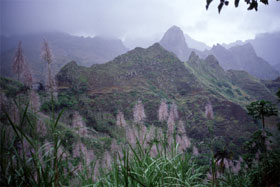 Santo Antão im Nebel